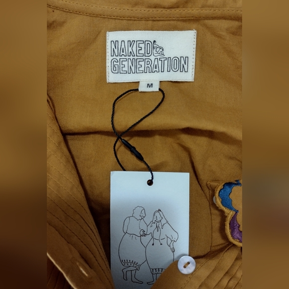 Naked Generation The Harriet Embroidered Blouse Size Medium - Picture 3 of 10